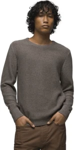 NWT Prana Mens Gray Slim Fit Cotton Knit Long Sleeve North Loop Sweater Size 2XL - Picture 1 of 11