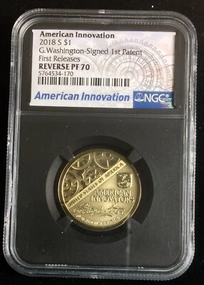 2018-S American Innovation $1, NGC Reverse PF 70, Free US Shipping! - Image 1 of 4