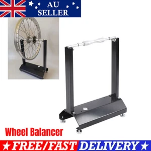 Motorcycle Wheel Balancer Bike Rim Tire Balancing Spin Static Truing Stand New - Picture 1 of 11
