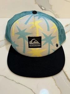 Quicksilver Mesh Snap Back Trucker Hat Cap Adult - Picture 1 of 4