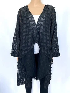 NWT NEW JOSEPH RIBKOFF Size US 22 2XL UK 24 Black Cardigan Jacket Blazer Outwear - Picture 1 of 10