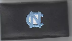 COPERTINA LIBRETTO ASSEGNI NC NORTH CAROLINA PELLE TACCO CATRAME BLU - Foto 1 di 1
