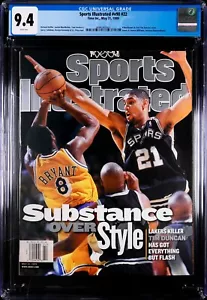 Tim Duncan 1st First SPORTS ILLUSTRATED 5/31/1999 FC Newsstand White CGC 9.4 - Picture 1 of 2