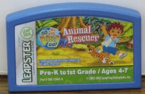 LeapFrog Leapster Dora Explorer Go Diego Go Animal Rescuer Cartridge Nick Jr. - Picture 1 of 2