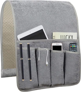 NB Sofa Armrest Organize Remote Holder Bedside Caddy Organizer with 5 Pockets,No - Picture 1 of 13