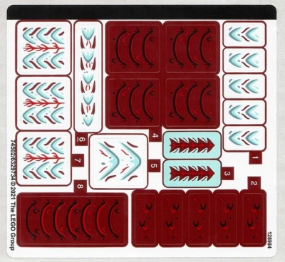 LEGO STICKER SHEET ONLY BATTLE AT ANCIENT VILLAGE 76177 New from set 76177stk01 - Image 1 of 2