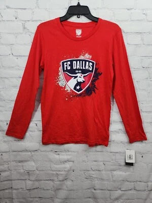Camiseta MLS FC Dallas Manga Larga Roja Juvenil Camiseta Grande 14/16 - NUEVA Foto 1 de 4