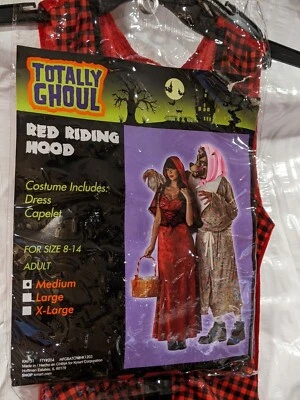Disfraz de Halloween Caperucita Roja Totally Ghoul Adulto Talla Mediana Vestido Rojo Foto 1 de 4