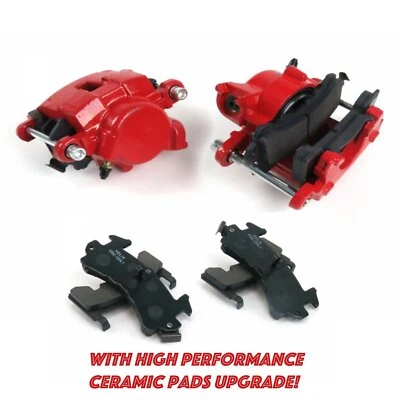 G-Body Red Brake Calipers w Dust Free Ceramic Pads S10 BLAZER PICKUP REGAL MONTE - Image 1 of 4