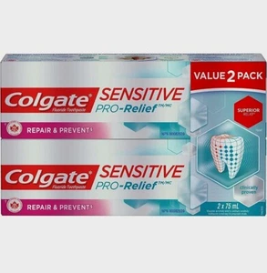 2 x Colgate Sensitive Pro-Relief Repair & Prevent Toothpaste (75 ml) - Picture 1 of 3