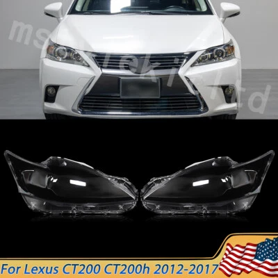 Par de cubiertas de carcasa de faros delanteros para Lexus CT200 CT200h 2012-2017 Foto 1 de 4
