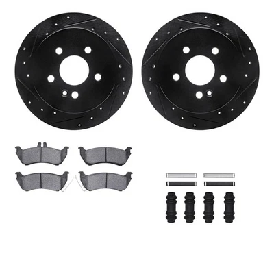 For Mercedes-Benz ML350 03-05 Brake Kit Drilled & Slotted Rear Brake Kit w Foto 1 de 2