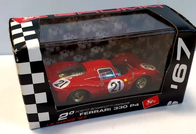 BRUMM 1:43 AUTO DIE CAST FERRARI  330 P4 LE MANS '67 #21 SCARFIOTTI-PARKES  S029 - Immagine 1 di 2