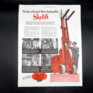 Skylift Electric Truck Magazine Advertisement 1940s Industrial Machinery Vintage - Picture 1 of 5