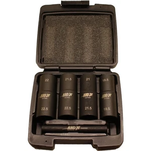 Juego de enchufes abatibles Ascot 167-12051 1/2" DR 18,5 mm 19,5 mm 21,5 mm 22 mm 22,5 mm - Imagen 1 de 3