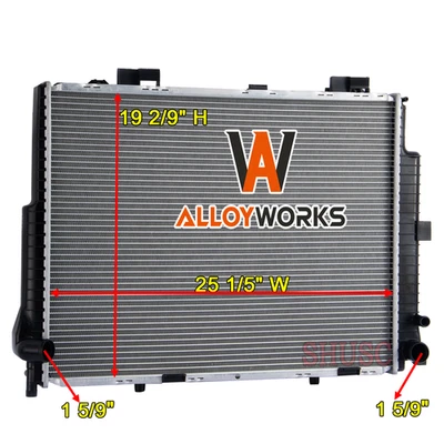 Radiator w/ Transmission Oil Cooler Fit 1999-2003 Mercedes-Benz E55 AMG V8 5.5L — 第 1/4 张图片