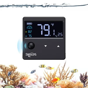 Aquarium Thermometer Digital with Motion Sensor for Glass Tank, Aquariums Tem... - Picture 1 of 8