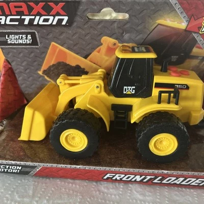 Maxx Action Front End Loader Construction Series Truck w/ Lights Sound Rev Motor - Image 1 of 4