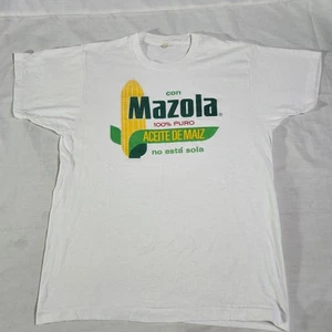Vintage Single Stitch Mazola Promo T-Shirt Screen Stars XL 80er - Bild 1 von 6