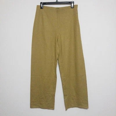 Eileen Fisher Wide Leg Wool Pants Womens XS TP (29x28) Green Pull On Career NWOT - Image 1 of 4