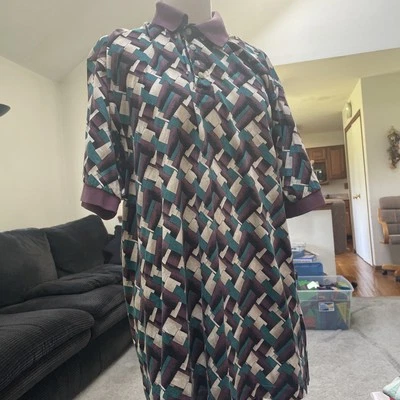 Kenneth Gordon Short Sleeve Multi Color Vintage Polo Shirt Size Large - Image 1 of 4