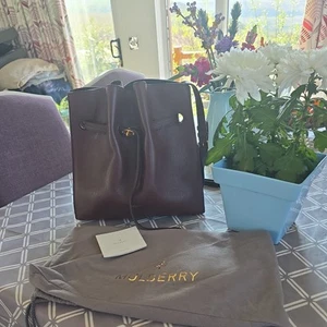 MULBERRY TYNEDALE BUCKET BAG IN BURGUNDY. RRP.995.final price for quick sale! - Picture 1 of 6