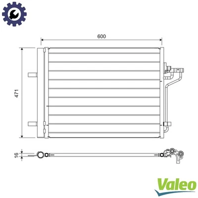 CONDENSER AIR CONDITIONING 814390 FOR FORD AUSTRALIA TXDB 2.0L R9DA 2.0L 4cyl - Image 1 of 4