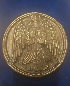 The Wild Goose Studio Ireland Guardian Angel Wall Plaque Cast Bronze #189 - Picture 1 of 3
