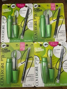 CoverGirl Clump Crusher Lash Blast Mascara and Eye Pencil 2 Pack 800 & 200 - 4PK - Picture 1 of 3