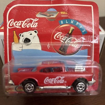 Vintage Majorette 1997  Coca-Cola  '57 Chevy Bel Air Red Series 200 READ - Image 1 of 4