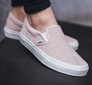 Vans Women's US 9 / Mens US 7.5 / Eu 40 Slip On Sneakers Pink - Picture 1 of 6
