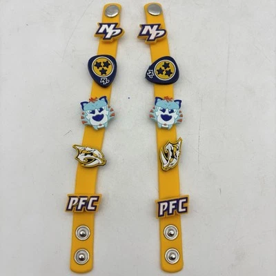 NHL Nashville Predators Hockey Team 2 Bracelet 10 Jibbitz Charms For Crocs - Image 1 of 4