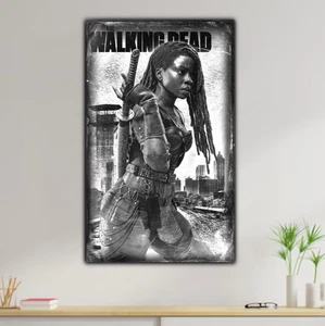 Gemälde The Walking Dead TWD Deko Film Kino, Schild Deko Pop Art - Bild 1 von 3