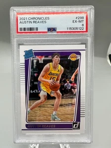 2021-22 Panini Chronicles - Rated Rookie PSA 6 #298 Austin Reaves (RC) Pop 1! - Picture 1 of 2