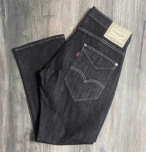 LEVIS 514 HERREN SCHWARZ WASCHUNG KLAPPENTASCHEN DENIM JEANS GRÖSSE AKTUELL 33x29 NEUWERTIG - Bild 1 von 14