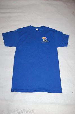 Camiseta Mujer S/S AZUL 2 Lados ROCK CHALK JAYHAWK La Universidad de Kansas S 4-6 Foto 1 de 2