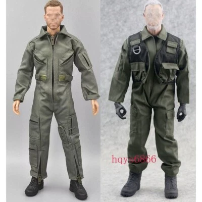 1/6 Scale Combat Jumpsuit Uniform Pilot Overalls Clothes Outfits 12" Male Figure - Image 1 of 4