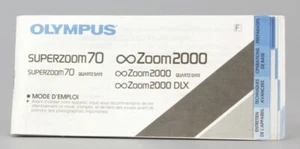 Olympus Superzoom 70 Zoom 2000 Mode d'emploi d'origine (Réf#R-009) - Photo 1 sur 1