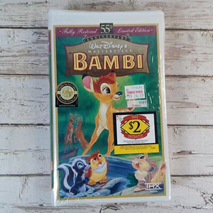 Walt Disney's BAMBI 55th Anniversary VHS Tape Factory Sealed - Picture 1 of 4