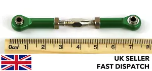 Green Aluminium/Steel servo link/linkage/turnbuckle 60-74mm for RC buggy/car - Picture 1 of 3