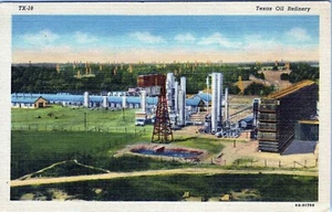 Oil Refinery Texas Postcard 6B-H1789 Unposted - Imagen 1 de 2