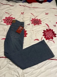 Vintage 2002 Levi’s 525 Regular Fit Bootcut Denim Jeans - Blue - W28 L32 - NWT - Picture 1 of 16
