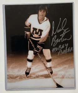 NEAL BROTEN Minnesota Gophers Autografata/Hobey Baker Iscritta 8x10 Foto UofM - Foto 1 di 2