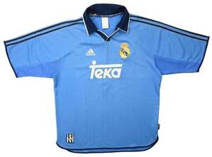 Adidas 1999-00 REAL MADRID *RAUL* SHIRT TRIKOT L