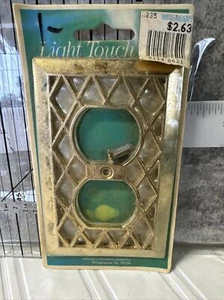 Vintage Diamantschliff Lichtstecker Platte Abdeckung. NEU - Bild 1 von 3