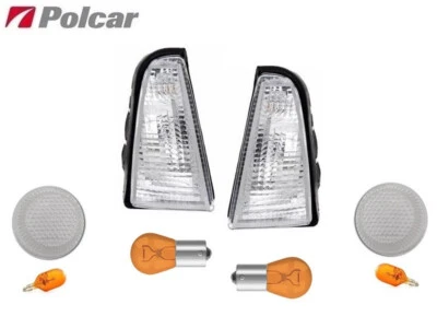 Fiat Cinquecento 1991-1998 2 Frecce Anteriori 2 Gemme Laterali COLORE BIANCO - Immagine 1 di 4