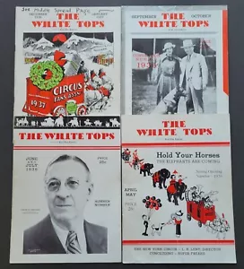 The White Tops Circus Magazines 1937 5 números diferentes - Imagen 1 de 6