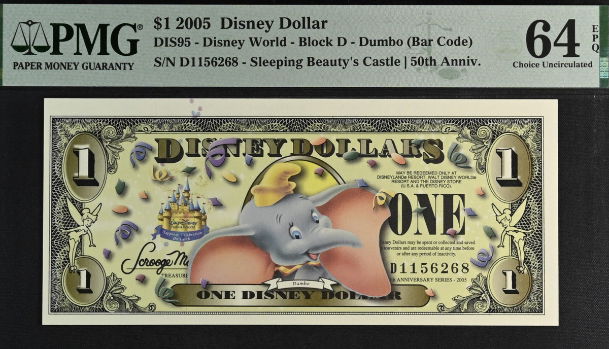 Dumbo Disney Dollars (1968-Now) for sale | eBay