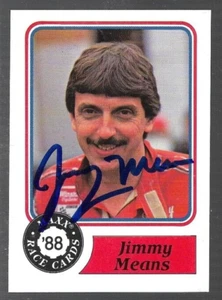 NASCAR Jimmy Means signed 1988 MAXX racing card #42 - Picture 1 of 2