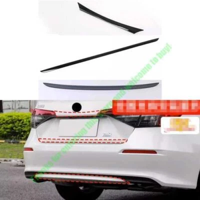 For Honda Civic 11Th 2022-2024 Glossy Black Tailgate Trunk Lid Strip Trim 3pcs - Image 1 of 4